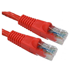 0.5m Red CAT6 Network Cable Full Copper 24 AWG