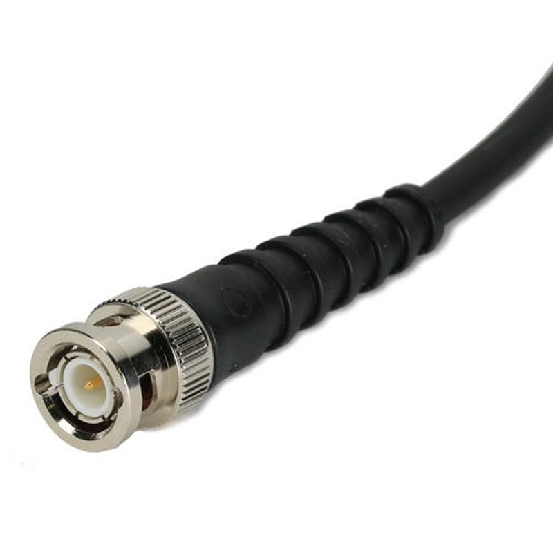 RG59 BNC Cable Male to Male Booted Black, 3m, Black