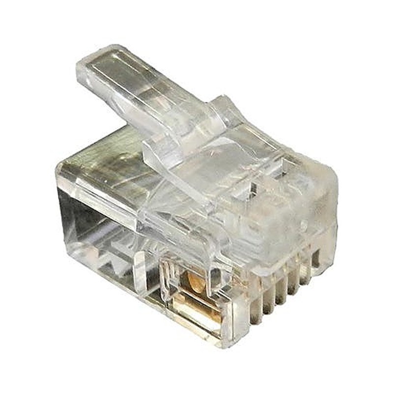 RJ11 6P4C Crimp Plugs 50 Pack