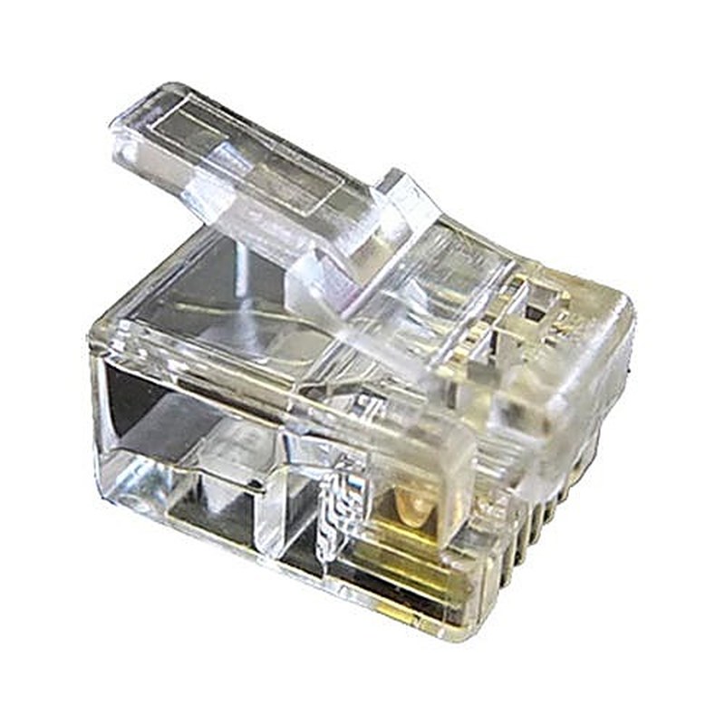 RJ12 6P6C Crimp Plugs 50 Pack