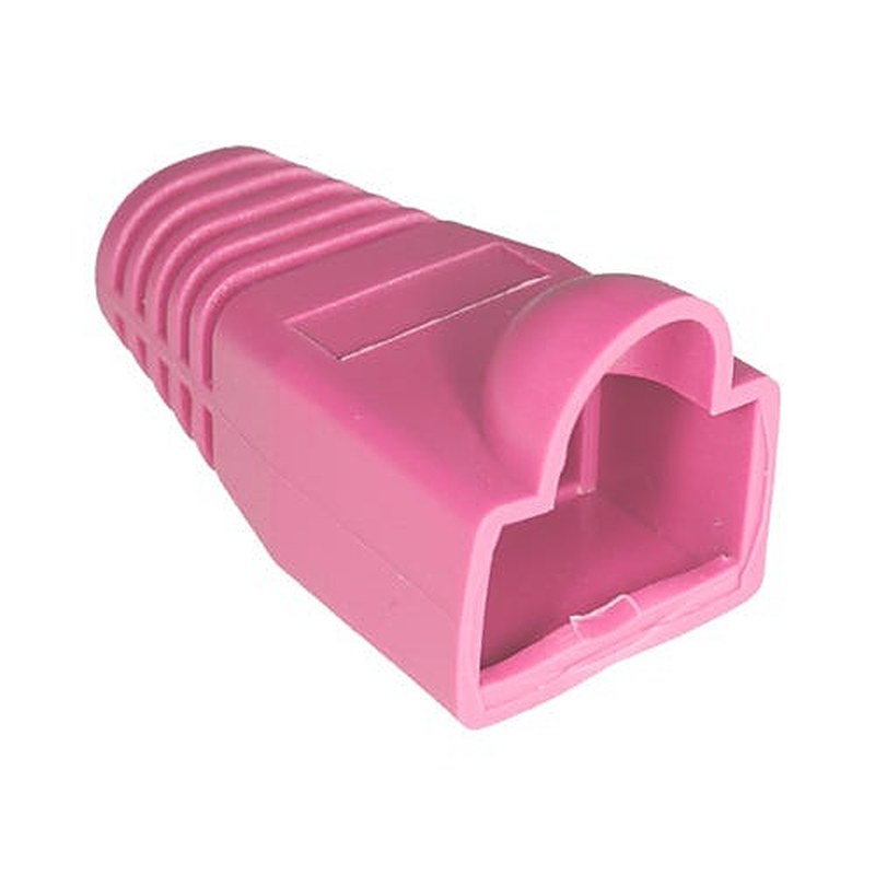 RJ45 Bubble Boots 6mm 50 Pack, x50, Pink