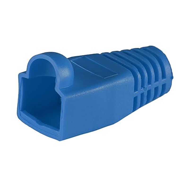 RJ45 Bubble Boots for Cat6A 6.5mm 50 Pack, x50, Blue