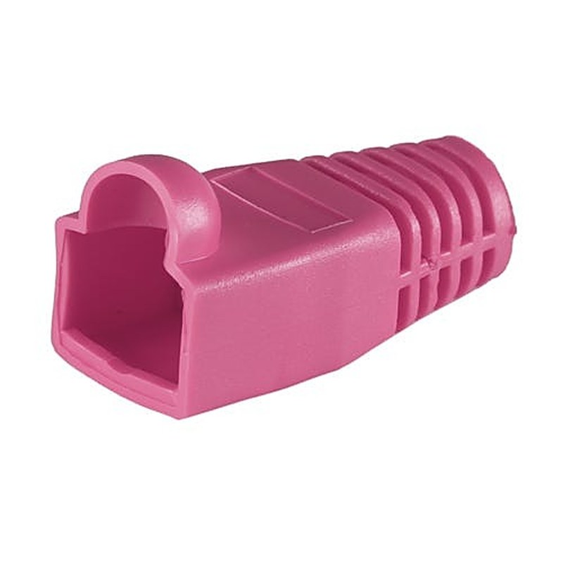 RJ45 Bubble Boots for Cat6A 6.5mm 50 Pack, x50, Pink