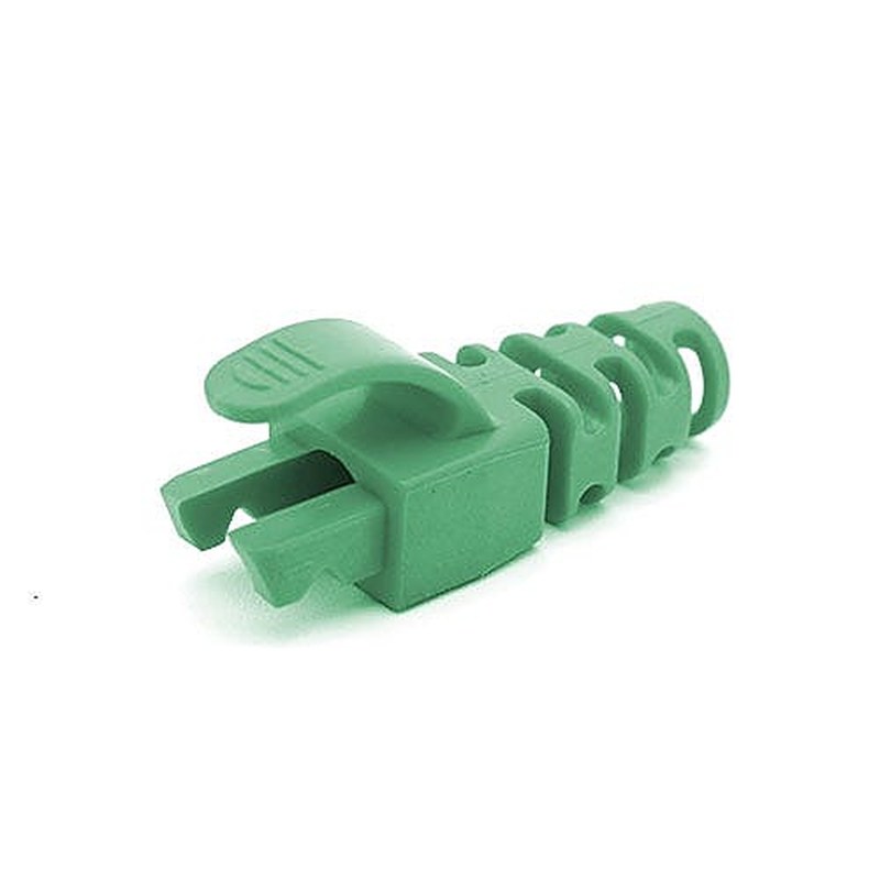 RJ45 Snagless Boots for Cat6 6.5mm 50 Pack, x50, Green