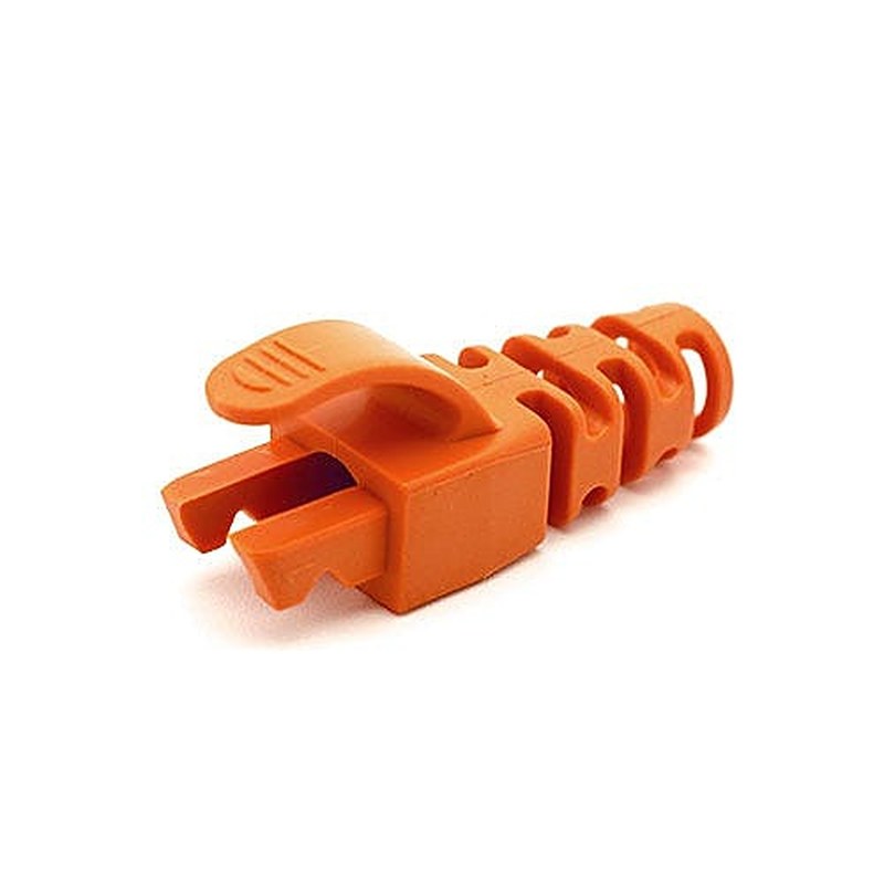 RJ45 Snagless Boots for Cat6 6.5mm 50 Pack, x50, Orange