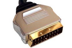 3m Round Cable Scart to Scart Lead 3m Round Cable Scart to Scart Lead