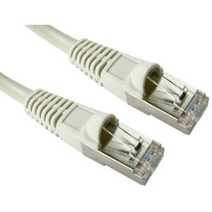 Shielded CAT5e Patch Cable, 2m, Grey