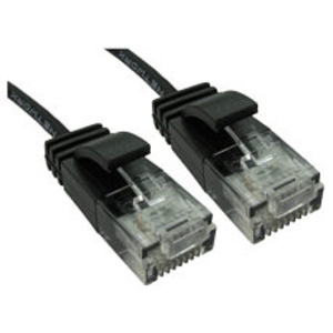 3m Slim Economy 6 Gigabit Patch Cable Patch Cable - Black