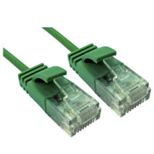 0.25m Slim Economy 6 Gigabit Patch Cable Patch Cable - Green