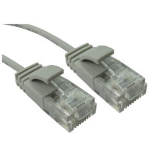 0.25m Slim Economy 6 Gigabit Patch Cable Patch Cable - Grey
