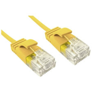 0.25m Slim Economy 6 Gigabit Patch Cable Patch Cable - Yellow