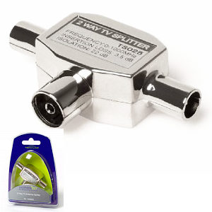 TV Aerial Splitter Techlink 640952 Female-Male-Male