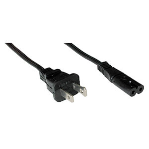US to Figure 8 C7 Power Lead - Power Cable 2m