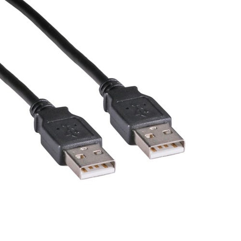 USB 2.0 A to A Cable Male to Male Black