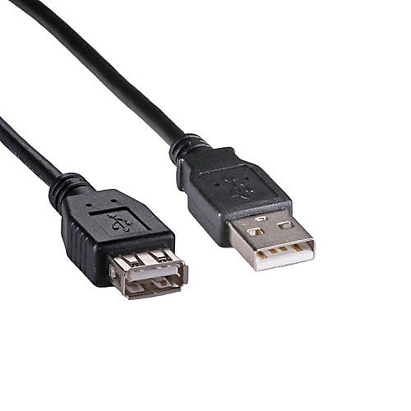 USB 2.0 Extension Cable A Male to Female 3m Black