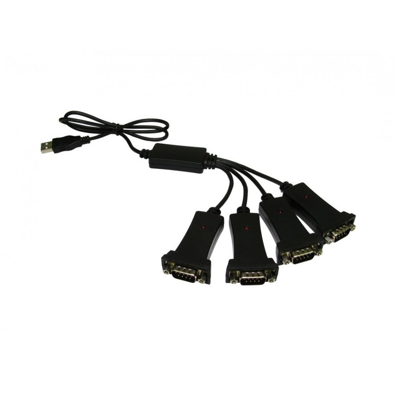 USB 2.0 to Quad Serial Adapter 4 x RS232