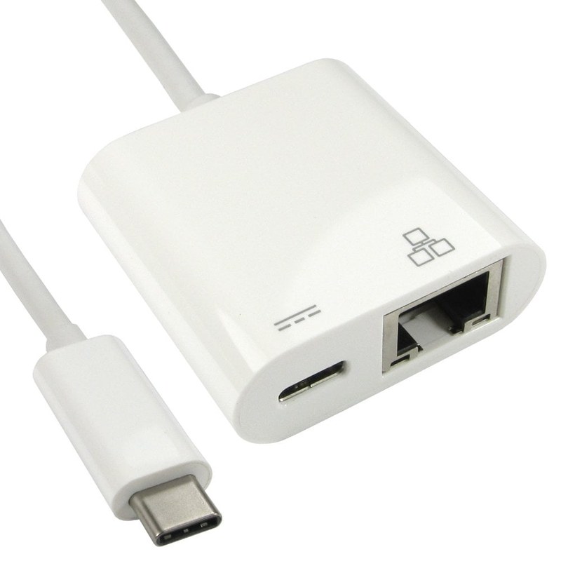 USB-C to Gigabit Ethernet Adapter with Power Delivery