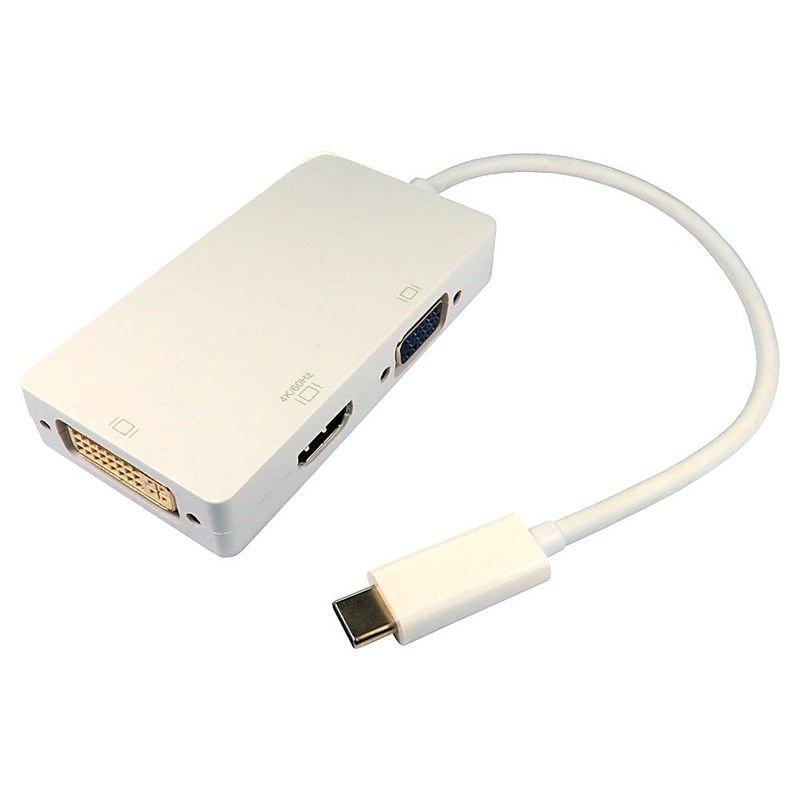 USB C to HDMI 4K, DVI and VGA Adapter