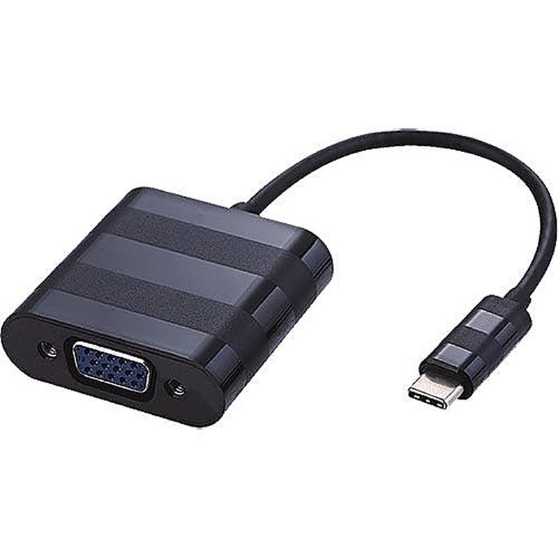 USB-C to VGA Adapter 20cm Black