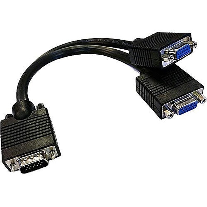 VGA Splitter Y Cable 1 to 2, 20cm