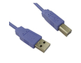 1.8m USB 2.0 Type A (M) to Type B (M) Data Cable - Blue
