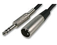 10m XLR Plug to 1/4 Inch Stereo Jack Plug Cable (TRS) Balanced Audio Cable
