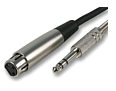 10m XLR Socket to 1/4 Inch Stereo Jack Plug Cable (TRS) Balanced Audio Cable