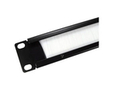 19 Inch Rack Mount White Brush Plate - 1u