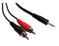 1.2m 3.5mm Stereo to Two RCA Cable