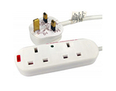 10m Surge Protected UK Power Extension - 2 Ports