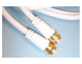 2m White Satellite Cable F-Type Sky Virgin Freesat