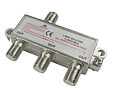 3 Port Satellite F-Connector Splitter