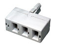 3 Way Telephone Adapter Splitter