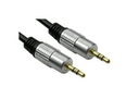 0.5m 3.5mm Male - Male Stereo Cable - Gold Connectors
