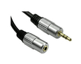 2m 3.5mm Male - Female Stereo Cable - Gold Connectors
