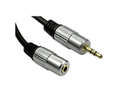 1m 3.5mm Male - Female Stereo Cable - Gold Connectors