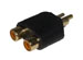  RCA / Phono Male to 2 x RCA/Phono Female Adapter