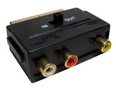 Switchable SCART to Three RCA Adapter