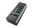 4 Port USB3.0 Hub + Quick Charge Port - PSU