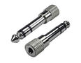 Nickel 6.35mm (Male) to 3.5mm (Female) Stereo Adapter