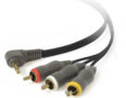 Techlink 690272 4 Pole 3.5mm Plug to 3 Phono Plugs 2m