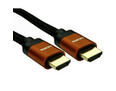 1m 8K HDMI Cable - Orange Connectors