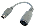 6 Pin Mini-DIN (M) to 5 Pin DIN (F) Keyboard Adapter