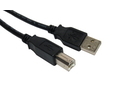 5m USB 2.0 Type A (M) to Type B (M) Data Cable - Black