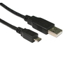 1.8m USB2.0 Type A (M) to Micro B (M) Cable - Black