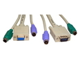 2m 2x M-M PS/2 & 1x SVGA M-F KVM Cable