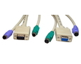 2m 2x M-F PS/2 & 1x SVGA M-F KVM Cable