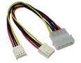 Molex to Two Floppy Drive Connector Cable