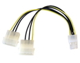 Twin Molex to 6 Pin PCI-e Cable