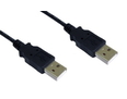 3m USB2.0 Type A (M) to Type A (M) Cable - Black